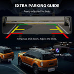 4K Rearview Mirror Dash Cam | 11.28" Touch Screen, Night Vision, GPS, Dual Lens close-up view