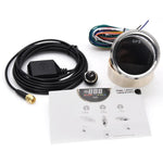 Digital Mini 52mm GPS Speedometer Gauge | GPS Antenna Speed Sensor for Motorcycle Boat A detail view