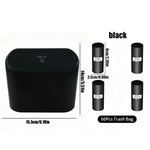 Car Trash Can, Mini Leakproof Trash Can for Car Desk, Thickened Garbage Bags Included, P detail view