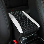 PU leather multi-color three-dimensional embroidered car armrest cushion, center console cushion, car decoration items