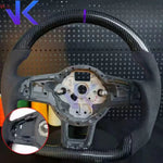 Carbon Fiber Customized Steering Wheel leather Alcantara For Tiguan Passat VW Golf MK7 7.5 GTI GTD GTE 2013-2020 GTI