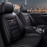 2PCS Car Seat Cover Premium PU Leather Front Seat Cushion Four Season Universal for Most Car SUV Car Interior Seat Protection Cover