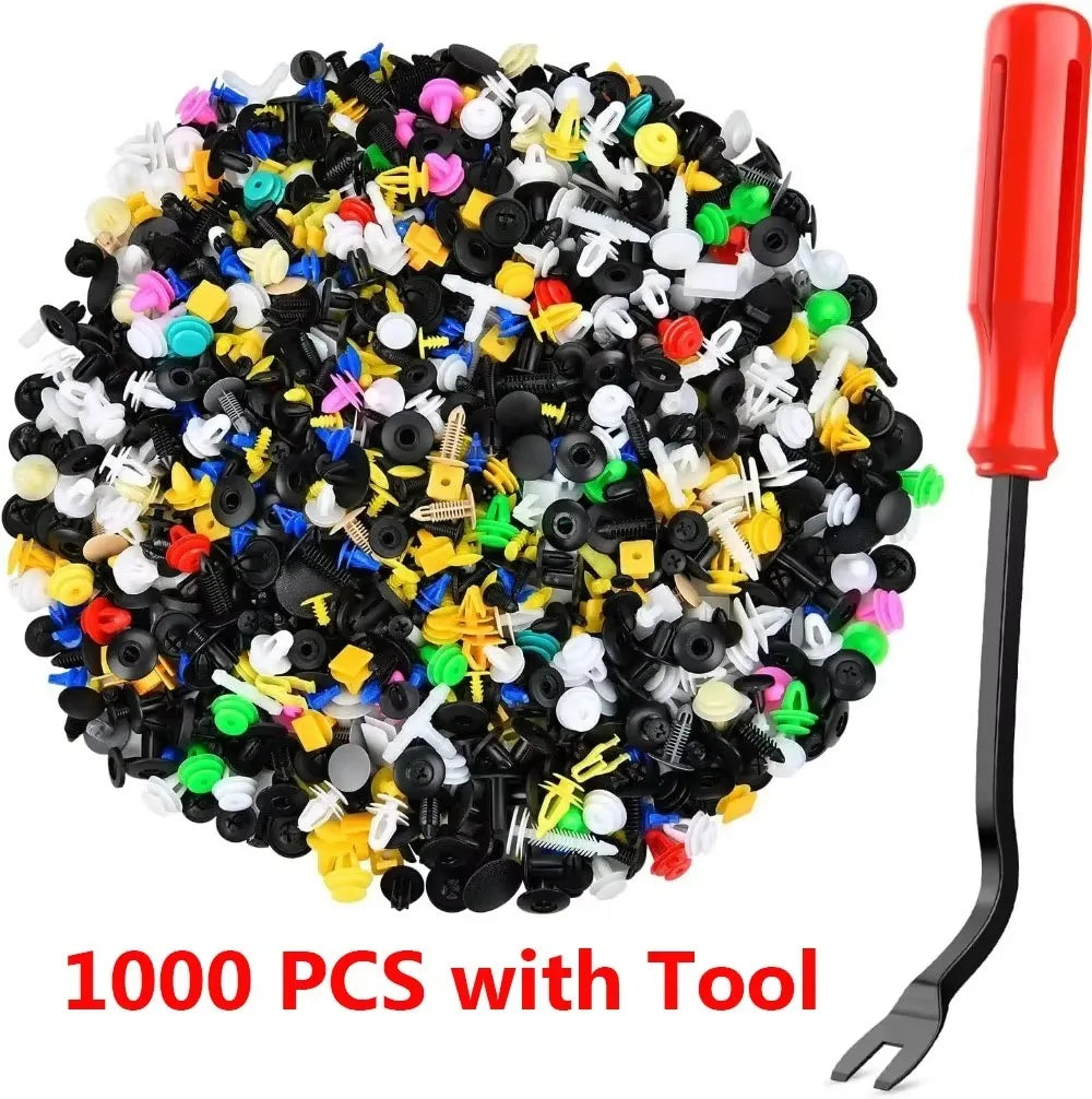 500/200/100Pcs 30 Kinds Universal Mixed Auto Fastener Car Bumper Clips Retainer Car Fa close-up view