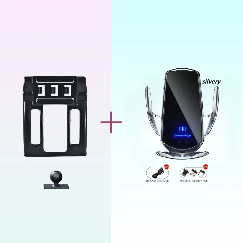 Car Phone Holder Base Special Mounts  For Mazda 6 Atenza 2014 2015 15W Wireless Charging Phone Stand Interior Accessories