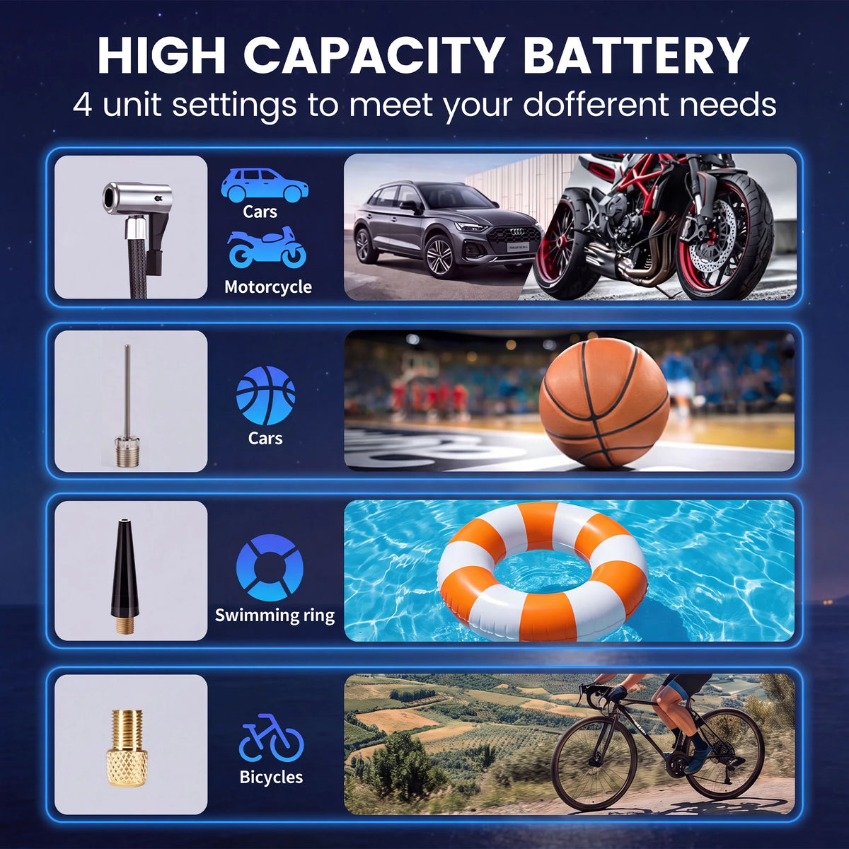 STSCELZ 2-in-1 Car Jump Starter with Air Compressor, 150 PSI Portable Battery Booster, Digital Tire Inflator for 12V Cars
