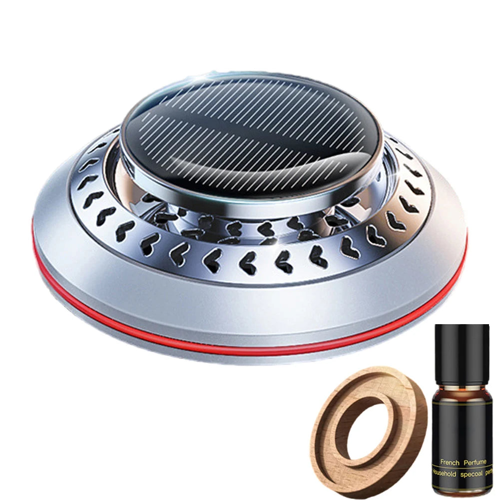 Solar Car Aromatherapy Levitating Rotating Air Freshener | Auto Interior Decoration detail view