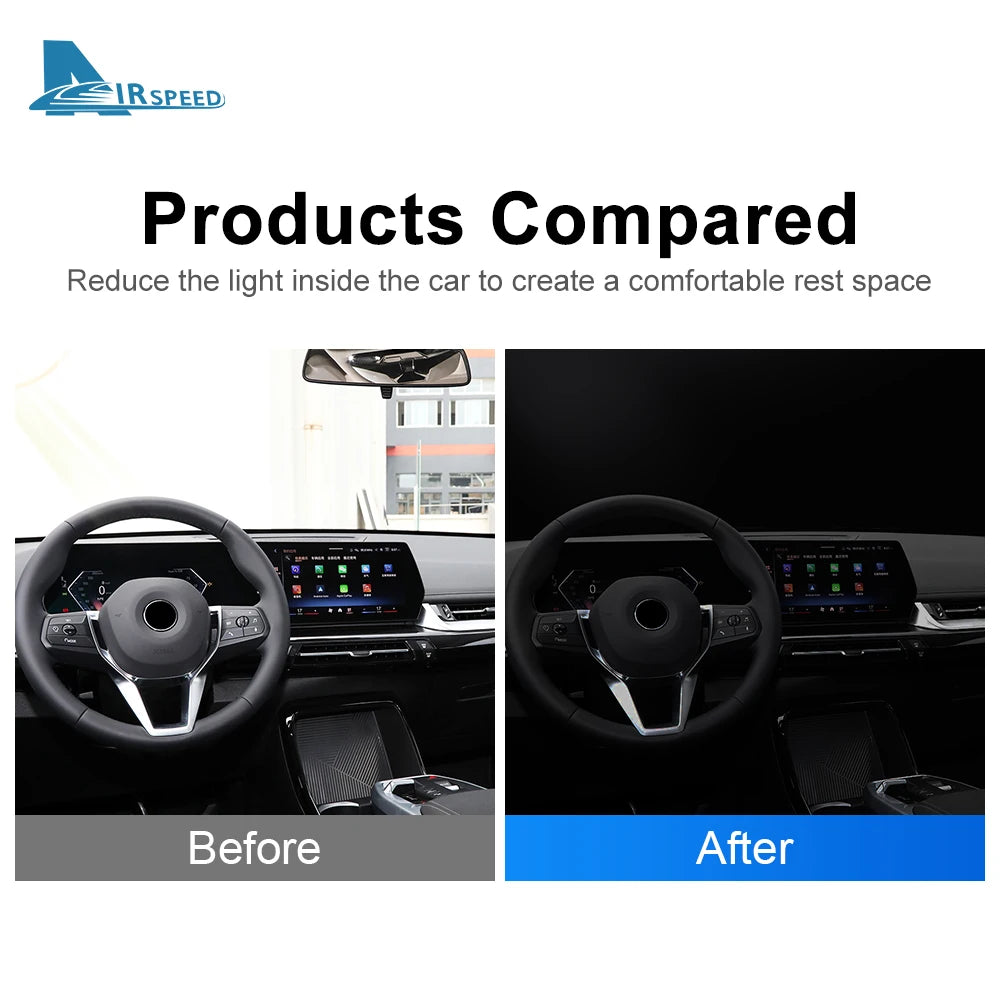 Foldable Sun Umbrella for BMW X1 U11 2022-2023 IX1 | Windshield Sun Shade with Anti additional angle