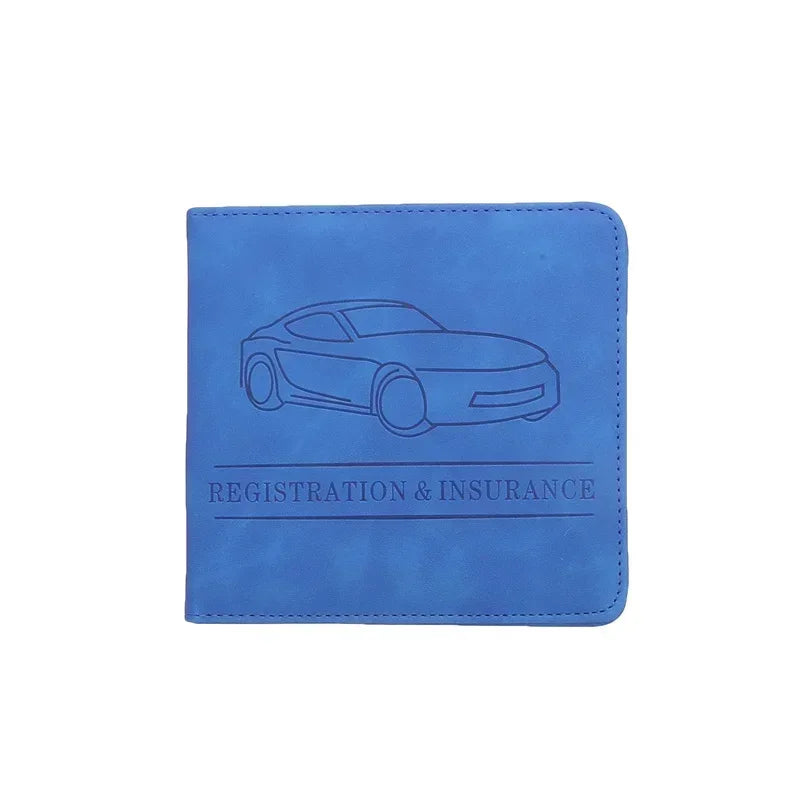 Car Registration and Insurance Holder Car Accessories Vehicle Glove Box Car Organizer close-up view