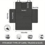 Dog Carrier Wear-resistant Dog Car Seat Cover For SUV Waterproof Portable Durable Line close-up view