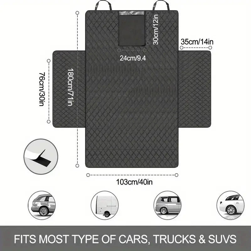 Dog Carrier Wear-resistant Dog Car Seat Cover For SUV Waterproof Portable Durable Line close-up view
