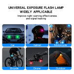 2/4pcs Wireless LED Strobe Lights Car Decor Atmosphere Light, 8 Colors Rechargeable Le close-up view