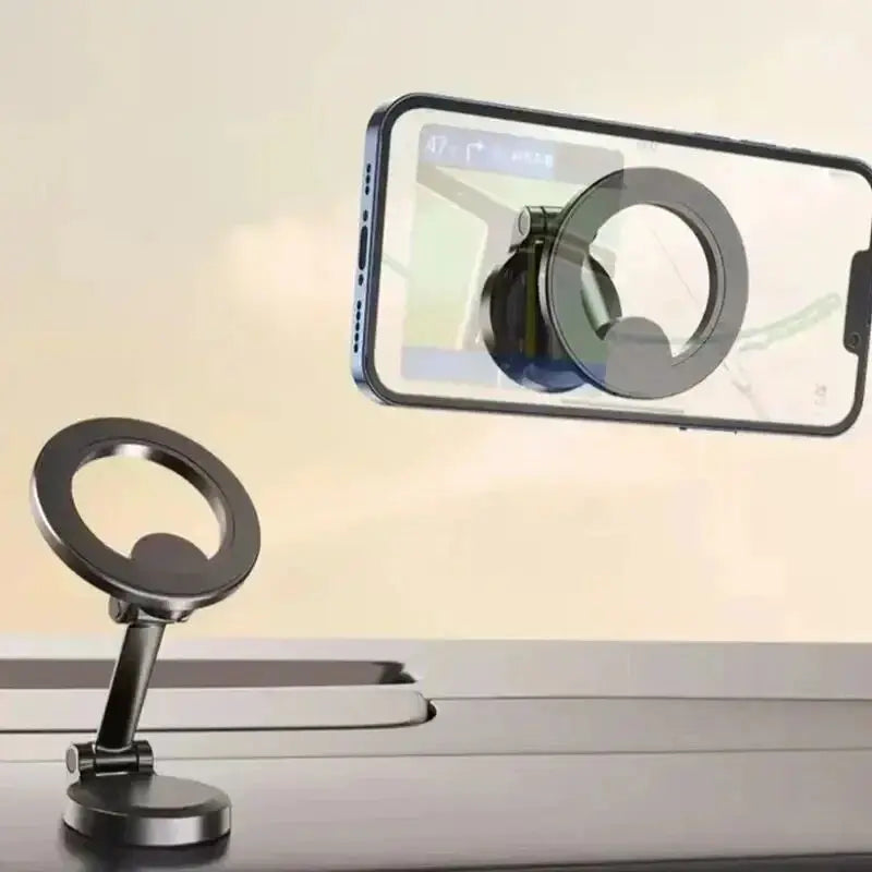 Alloy Folding Magnetic Car Compact Cell Phone Holder | Mac-Safe 360° Adjustable Car Moun detail view