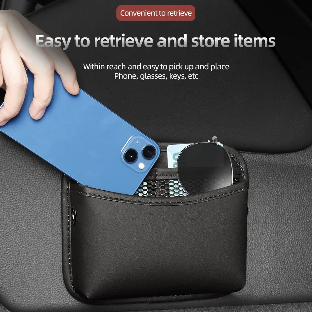Universal Car Pocket Organizer Bag PU Leather additional angle