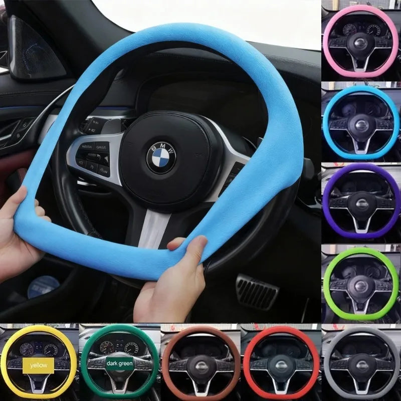 Non-Slip Silicone Steering Wheel Cover 38cm