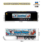 1/18 RC Truck 1501 770S Alloy Tractor 2.4G Remote Control Engineering Trailer close-up view