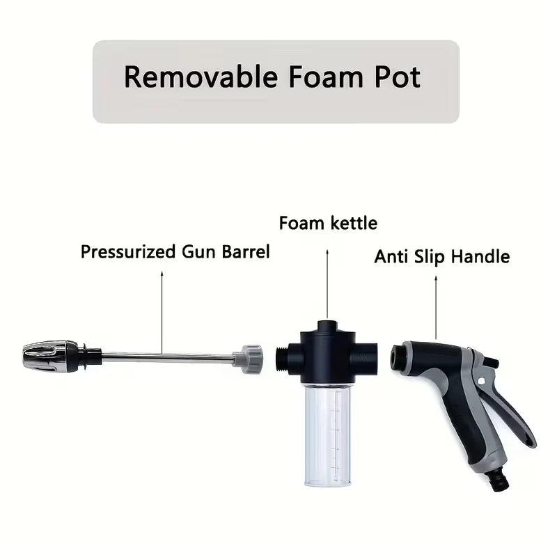 High Pressure Car Wash Water Gun Garden Water Pipe Nozzle, Multifunctional Watering Tool, Powerful Cleaning For Cars and Gardens