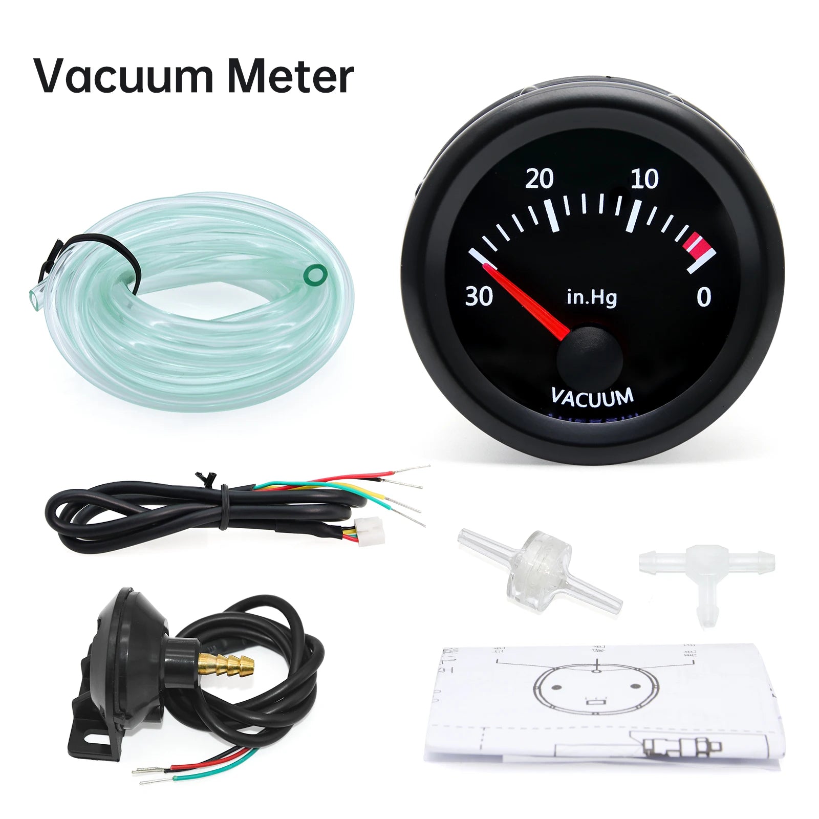 52mm 2 Inch Car Gauge Set | Water Temp Oil Temp Oil Pressure Voltmeter Boost Exhaust lifestyle view