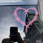 Diy Love Thorn Bow Stickers Voiture Figure Diy Adhesive Window Car Stickers Waterproof Auto Sticker