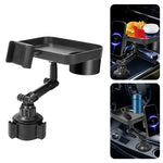 Car Food Rotatable Tray for Eating in Parked Car | Desk for Laptop with Cup Holder