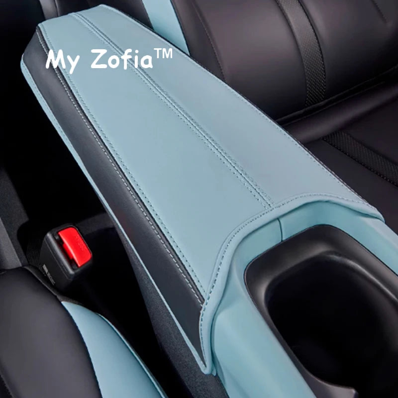 For BYD Dolphin Mini Seagull 2024 2025 2026 Car Leather Armrest Box Center Console Lid Armrest Cover Interior Accessories