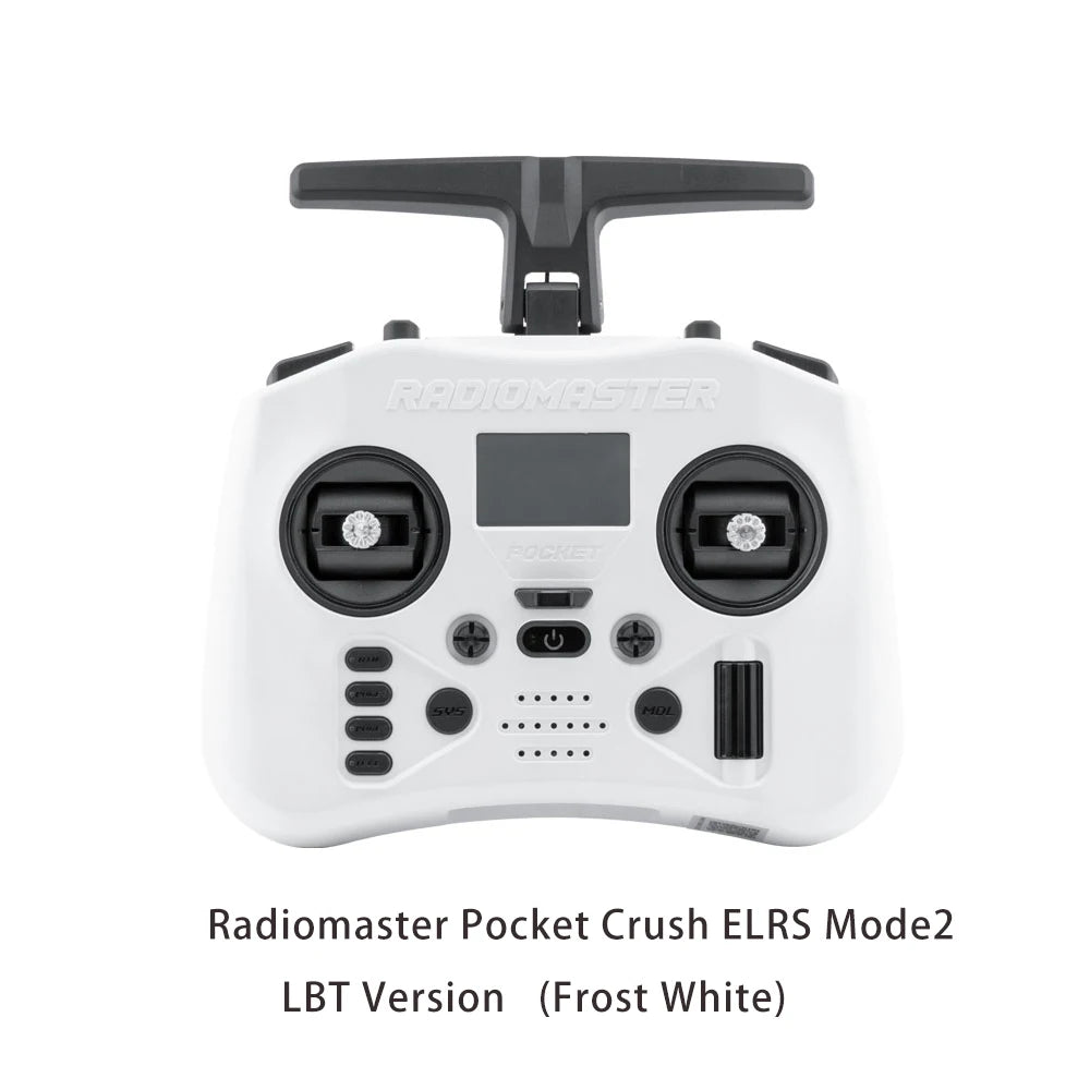 RadioMaster Pocket Crush Preinstalled EdgeTX ExpressLRS Hall Gimbal Transmitter Remote close-up view