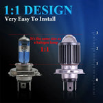 1PCS 10000LM H4 LED Motorcycle Headlight H6 BA20D P15D Led CSP Lens White Yellow Hi L alternate view
