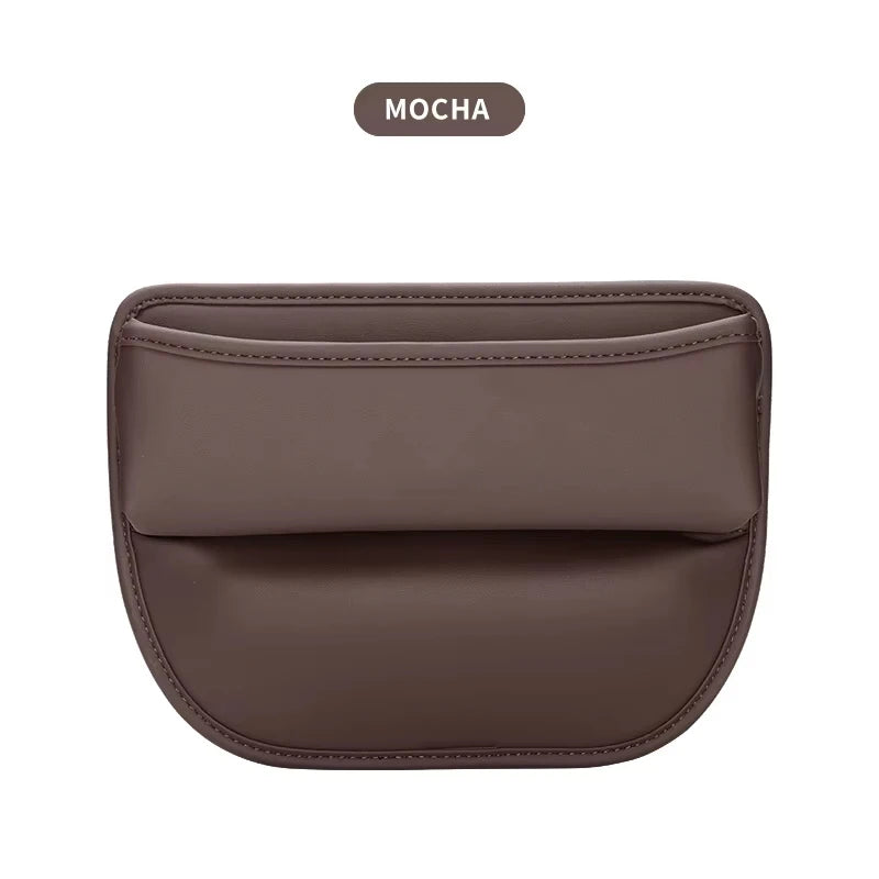 Car Seat Gap Organizer Storage Box Nappa Leather Multifunction Universal Crevice Side St detail view