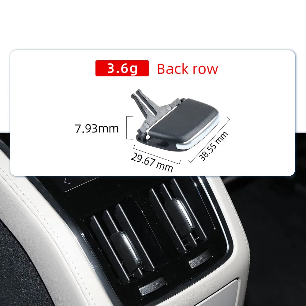 39844538 Black Car Rear Air Conditioner AC Vent Grille Outlet Tab Clip Slider Repair For Volvo S90 2015-2026 Replacement