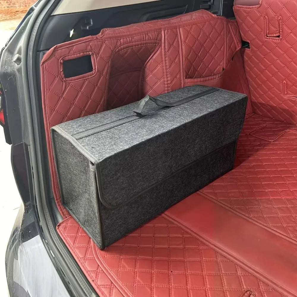 Gray Foldable Car Trunk Organizer alternate view
