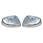 W447 Vito 2014-2023 Chrome Wing Mirror Cover Cap Bright Silver ABS Rearview Housing Replacement Parts Set 2 Pcs