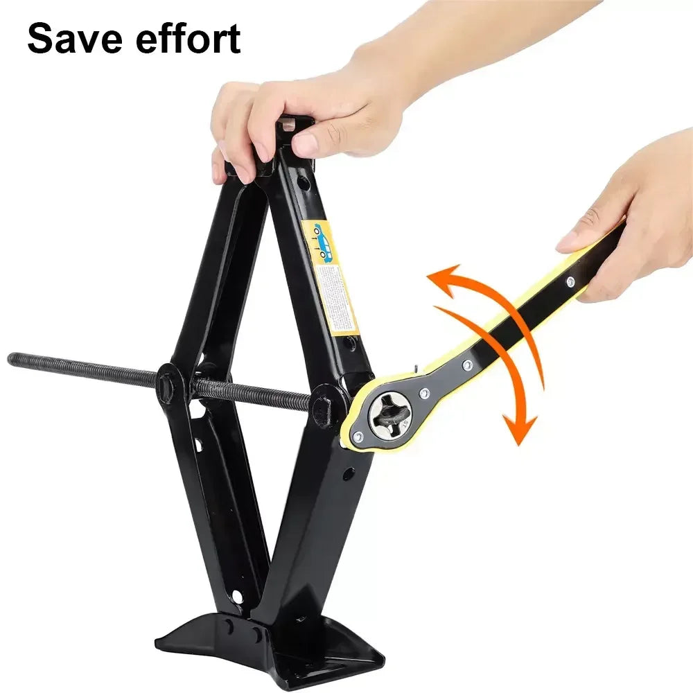 1.5T car jacks Manual Lift Jack Car Repair Tool Lifting Tool with Labor-saving Ratchet W detail view
