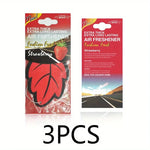 Natural Scented Tea Paper Car Air Freshener | Leaf Shape Hanging Vanilla Perfume alternate view