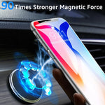 Magnetic Car Phone Holder Metal Round Magnet Mount For iPhone additional angle