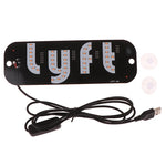 1Set LED Signal Light Taxi Signal Lamp For Lyft Logo Light USB LED Cab Panel Indicator Lights Signal Lamp Auto Decoration Lamp