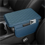 Upgraded Microfiber Leather Car Center Console Armrest Cover Cushion | with 2 Storage Bags | Universal for Most Cars