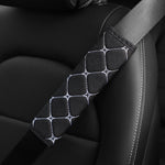 A Linen Embroidered Breathable Fabric Car Seat Belt Shoulder Strap Cover Insurance additional angle