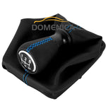 Manual Transmission 5 Speed Leather Gear Shift Knob Gaiter Boot Cover Shifter Handl additional angle