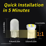 10 Pcs T10 4SMD 1210 LED Car Light Blue Reading Light Set lifestyle view
