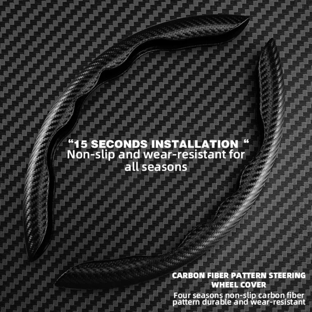 Ultra-Thin Suede Steering Wheel Cover Non-Slip D-Shaped round Breathable Car Wheel Prote detail view