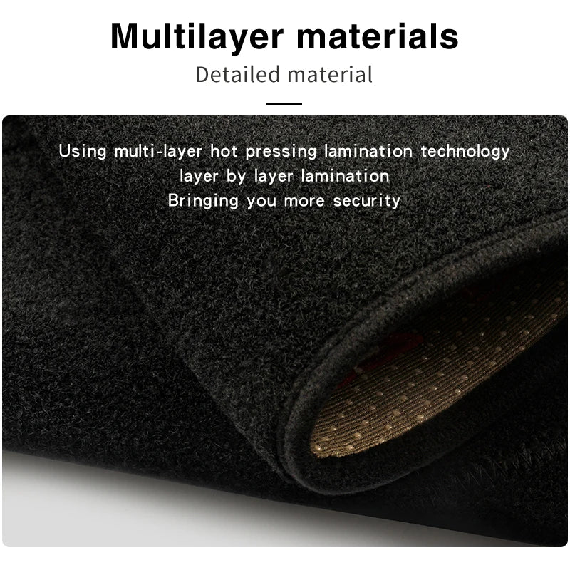 Car Dashboard Cover Dash Anti-UV Mat For Toyota Corolla E180 E150 2006-2018 additional angle