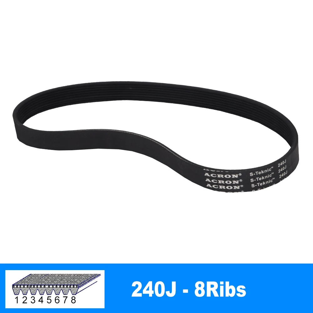 240J PJ610 V-Belt 3/4/5/6/7/8 Ribs For RC Model Motor Transmission Timing Belt close-up view