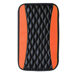 Car armrest cushion center control cushion Car interior accessories PU leather embroidered three-dimensional lattice cushion