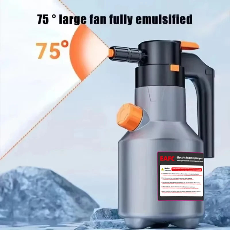 Electric Car Foam Sprayer Pressurized Soap Sprayer High Pressure Fine Foam Automatic alternate view