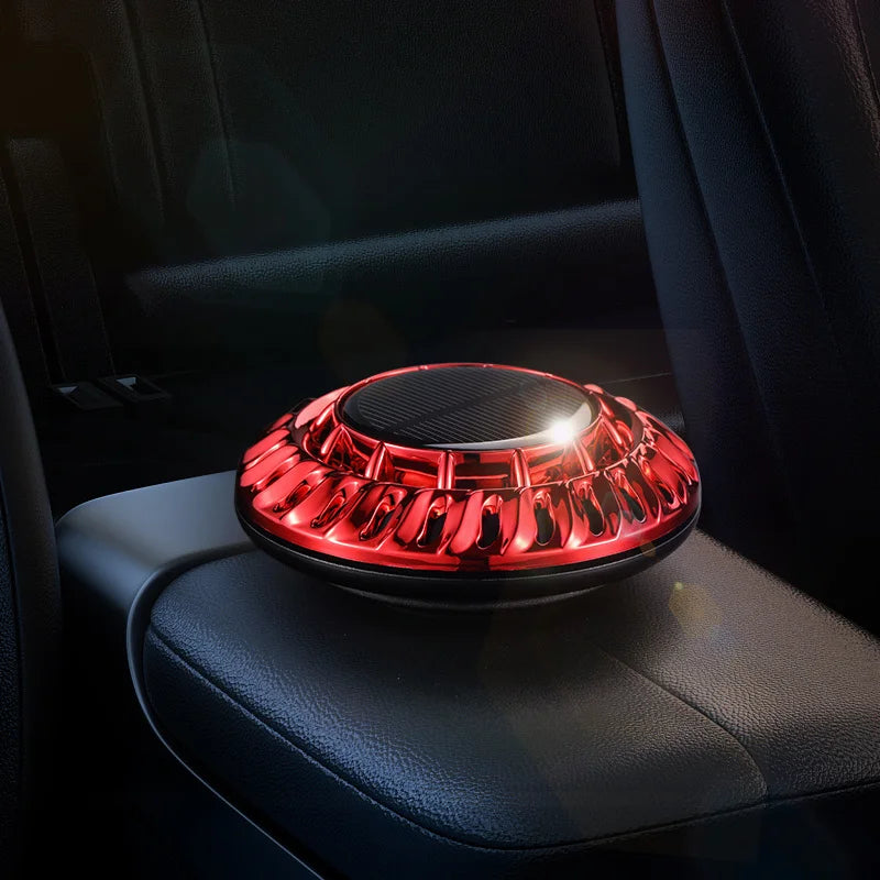 Solar Auto Rotating Spaceship Car Aromatherapy | Solar-Powered Car Air Freshener alternate view
