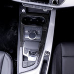 Carbon Fiber Car Interior Gear shift buttons Panel Door Armrest Reading Light Cover Trim Stickers Accessories for Audi A4 A5 B9