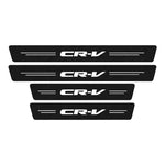Carbon Fiber Car Door Sill Protector Trunk Guard Bumper Stickers Decals for Honda CR-V CRV Logo 2021 2019 2018 2017 Accessories