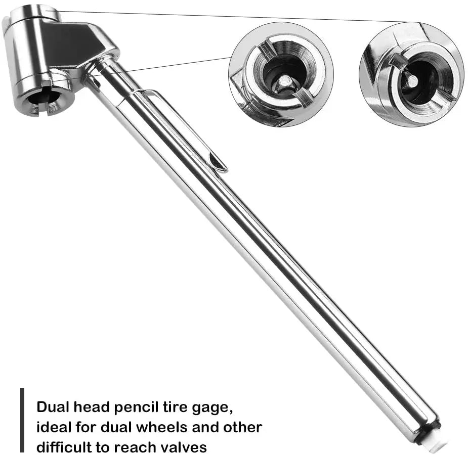 Pencil Tire Pressure Gauge, 10-120 PSI Dual Head Trucks Air Gage | Accurate Mechanica lifestyle view