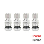 TQQTQQ 4Pcs Short Metal Bolt Tire Valve Stem Kit | Car Truck Motorcycle Accessories alternate view