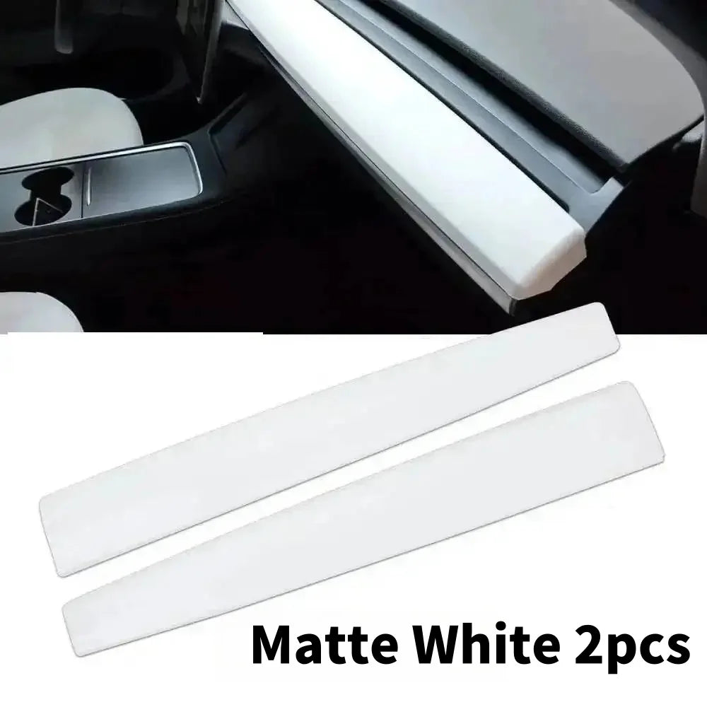 Car Dashboard Cover For Tesla Model 3 Y Door Dash Trim Panel Carbon Fibre ABS Interio alternate view