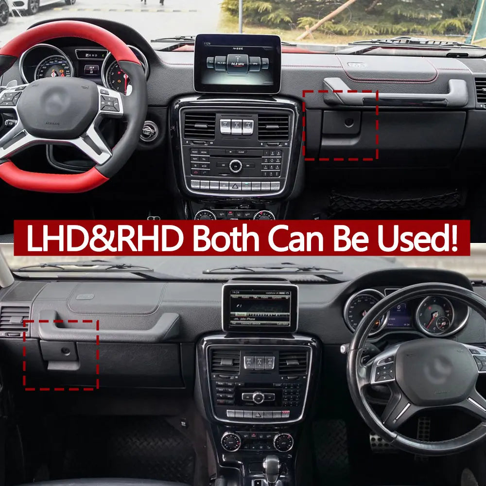 Car Front Passenger Side Glove Storage Box Switch Handle Lock Latch Cover For Merce additional angle